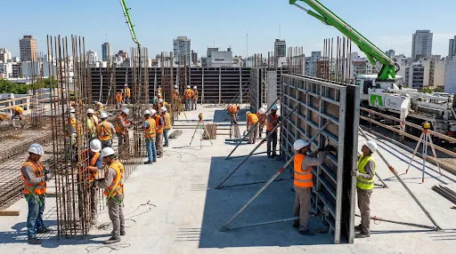 Ejecución de estructuras de hormigón armado con encofrados modulares y armaduras ADN 420