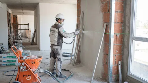 Yeso Proyectado Mecanizado Fecotec