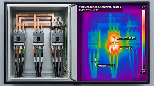 Diagnóstico Termográfico e Infrarrojo en Tablero Eléctrico